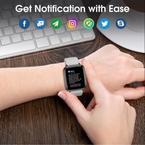 Smart Watch, Fitness Tracker with Touchscreen, Heart Rate Monitor